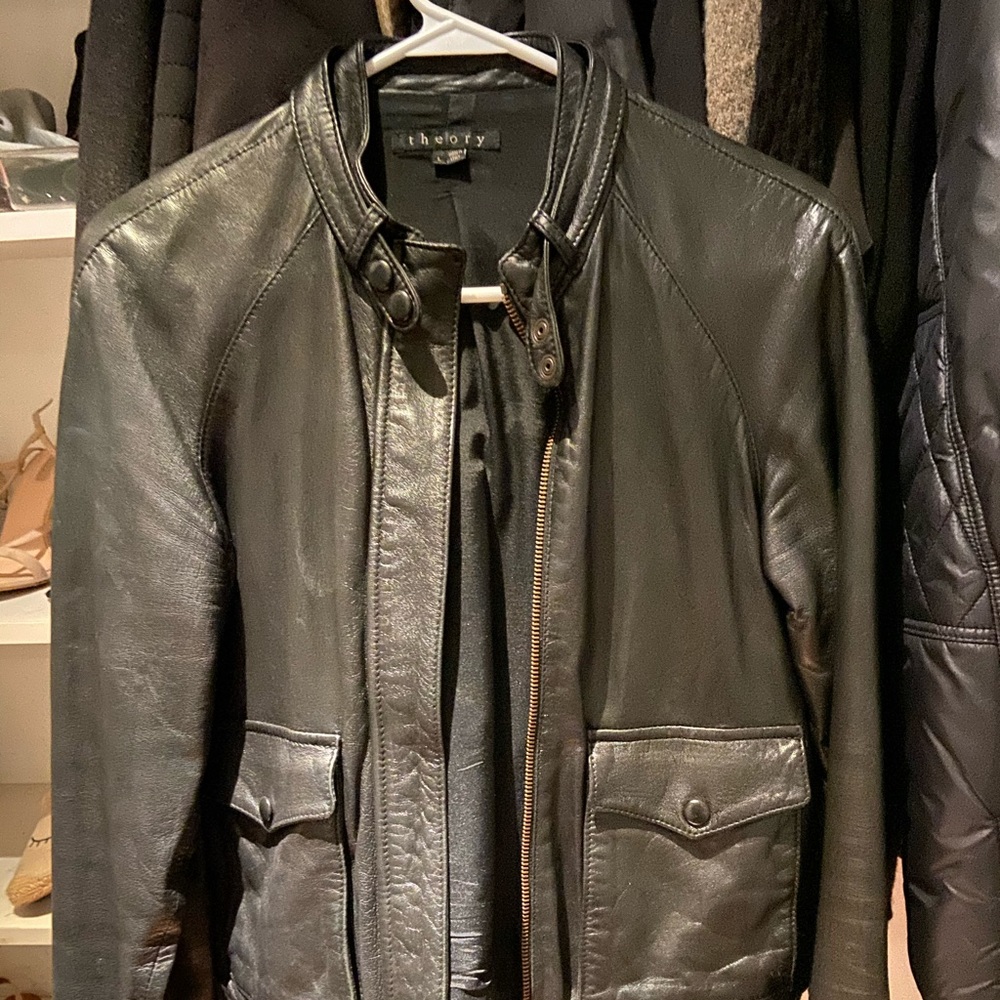 Theory leather jacket
